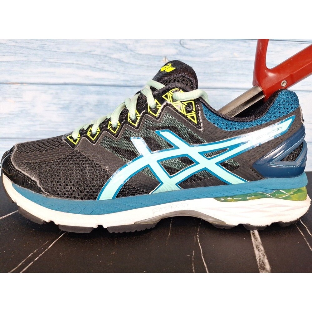 ASICS GT-2000 Men's Running Shoes Black Blue Athletic Sz 7.5